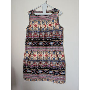 Speed Control New York Mini Dress M Black Beige Paisley, Women's